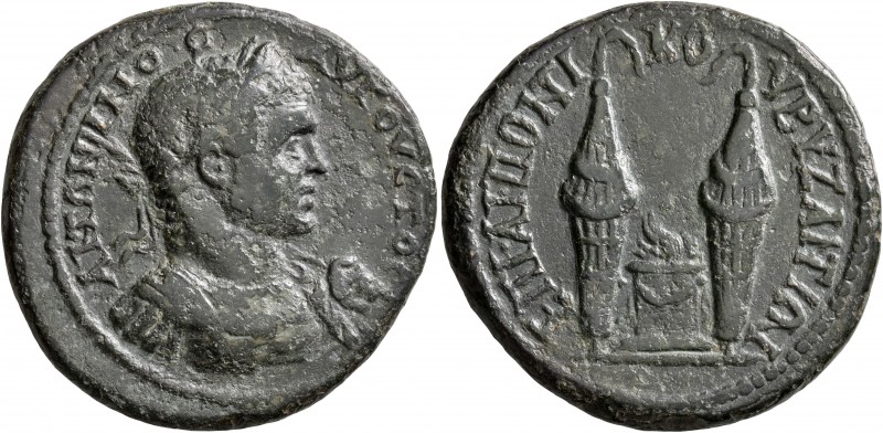 THRACE. Byzantium. Caracalla, 198-217. Pentassarion (Bronze, 33 mm, 18.95 g, 1 h...