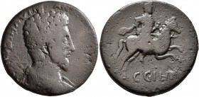 MYSIA. Parium. Marcus Aurelius, 161-180. 'Sestertius' (Bronze, 29 mm, 18.28 g, 1 h). IMP M AVR ME (?) ANT[ONINVS AVG] Bare-headed, draped and cuirasse...