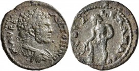 TROAS. Alexandria Troas. Caracalla, 198-217. 'As' (Bronze, 23 mm, 8.60 g, 6 h). M AVPE ANTONINOC (sic!) Laureate and cuirassed bust of Caracalla to ri...