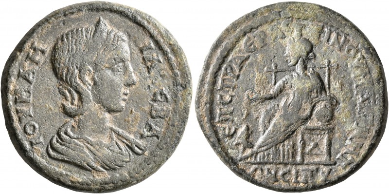 LYDIA. Magnesia ad Sipylum. Julia Mamaea, Augusta, 222-235. Triassarion (Bronze,...