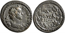 PHRYGIA. Ancyra. Pseudo-autonomous issue. Diassarion (Orichalcum, 22 mm, 5.73 g, 7 h), time of the Severans, 193-235. IЄPA CYNKΛHTOC Draped bust of th...