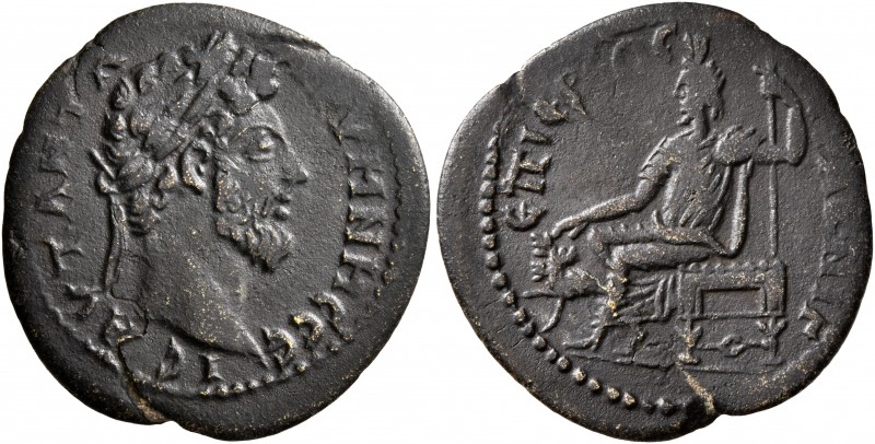 PHRYGIA. Prymnessus. Marcus Aurelius, 161-180. Hemiassarion (Orichalcum, 20 mm, ...