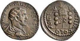 PISIDIA. Antiochia. Philip I, 244-249. 'Dupondius' (Orichalcum, 25 mm, 9.77 g, 7 h). IMP M IVL PHILIPPVS P FEL A Radiate, draped and cuirassed bust of...
