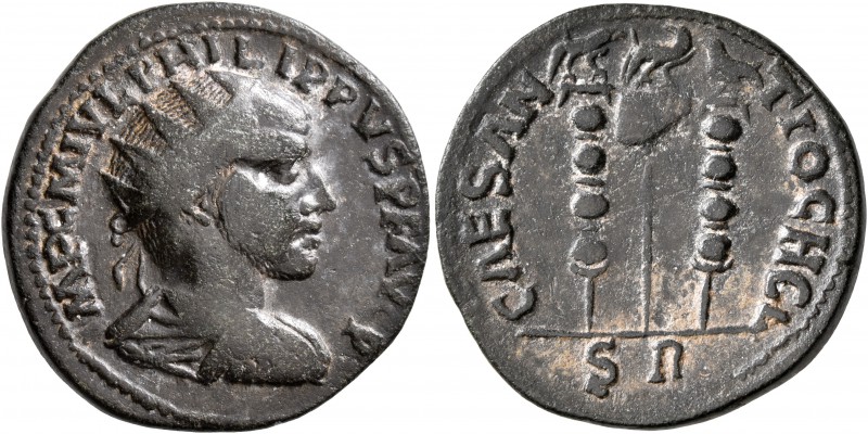 PISIDIA. Antiochia. Philip I, 244-249. 'Dupondius' (Orichalcum, 25 mm, 8.50 g, 7...