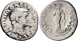 Otho, 69. Denarius (Silver, 20 mm, 2.94 g, 7 h), Rome. IMP M OTHO CAESAR AVG TR P Bare head of Otho to right. Rev. PAX ORBIS TERRARVM Pax standing fro...
