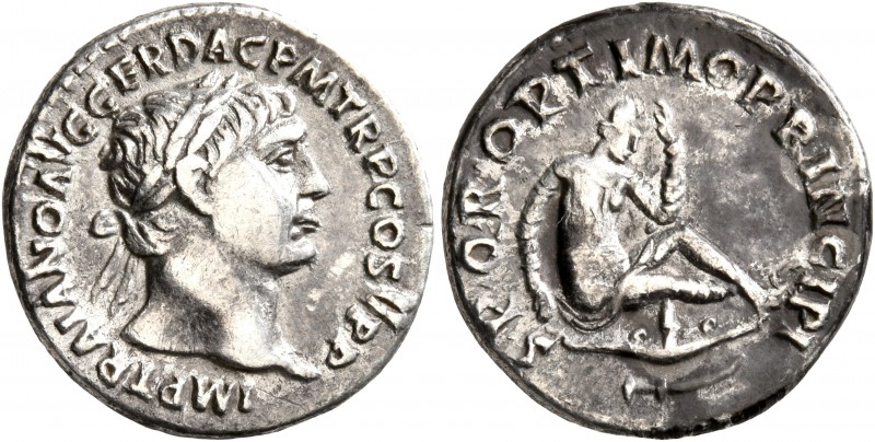 Trajan, 98-117. Denarius (Silver, 18 mm, 3.12 g, 7 h), Rome, 103-107. IMP TRAIAN...