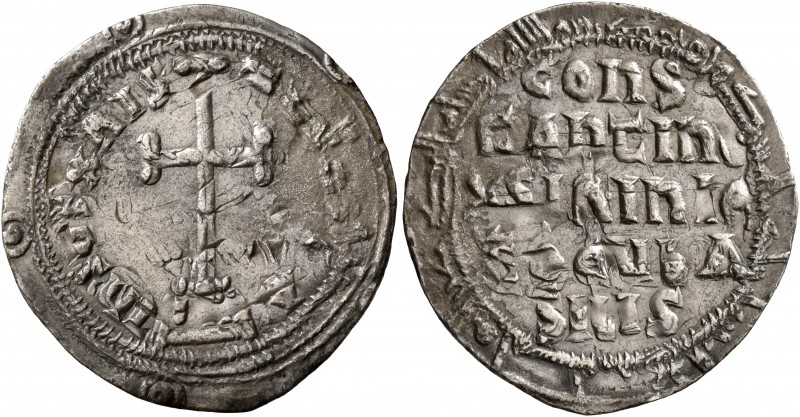 Constantine VI & Irene, 780-797. Miliaresion (Silver, 24 mm, 1.84 g, 12 h), Cons...