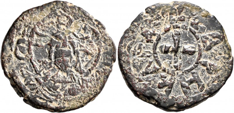 CRUSADERS. Edessa. Richard of Salerno, regent, 1104-1108. Follis (Bronze, 25 mm,...