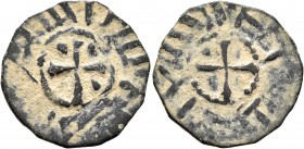 ARMENIA, Cilician Armenia. Baronial. Roupen I, 1080-1095. Pogh (Bronze, 21 mm, 2.45 g). Small cross pattée. Rev. Small cross pattée. AC 245. Rare and ...