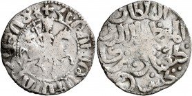 ARMENIA, Cilician Armenia. Royal. Hetoum I, 1226-1270. Tram (Silver, 22 mm, 2.74 g, 8 h), bilingual issue, acknowleding Kay Qubadh I, Seljuk of Rum, c...