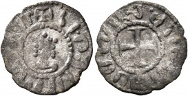 ARMENIA, Cilician Armenia. Royal. Hetoum II, 1289-1293, 1295-1296, and 1301-1305. Denier (Silver, 15 mm, 0.58 g). Crowned facing bust of Hetoum II. Re...