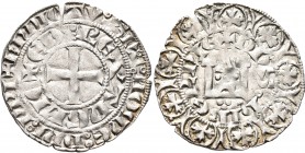 BRITISH, Anglo-Gallic. Aquitaine. Edward II, 1307-1327. Maille Blanche Hibernie (Silver, 22 mm, 1.51 g, 1 h), Bordeaux. + BnDICTV' SIT NOmE DnI nRI / ...