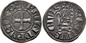 FRANCE, Royal. Philippe VI de Valois (of Valois) (?), 1328-1350. Double Tournois (Silver, 18 mm, 1.12 g, 11 h), Tours. + PhILIPPVS REX Cross pattée. R...