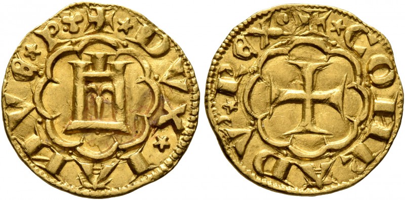 ITALY. Genova. Simone Boccanegra, doge, first tenure, 1339-1344. Terzarola (Gold...