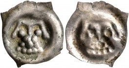 SWITZERLAND. Zofingen. Leopold IV, 1395-1411. Vierzipfliger Hälbling (Silver, 16 mm, 0.17 g). Crown. Rev. Incuse of obverse. HMZ 1-162a. Nicely toned....