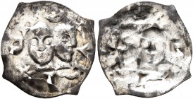 SWITZERLAND. Zürich. Fraumünsterabtei, 13th century. Vierzipfliger Pfennig (Silver, 15 mm, 0.37 g). ZVRICH Facing head of Felix, on the left, and 3/4 ...
