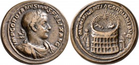 ELECTROTYPES AND MUSEUM REPLICA. Gordian III, 238-244. 'Medallion' (Bronze, 38 mm, 53.19 g, 1 h), a 19th or early 20th century cast. IMP GORDIANVS PIV...