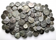 A lot containing 113 bronze coins. All: Kings of Armenia. Fine to very fine. LOT SOLD AS IS, NO RETURNS. 113 coins in lot.