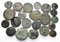 A lot containing 12 bronze coins. All: Roman Provincial pseudo-autonomous issues with city founders. Fine to very fine. LOT SOLD AS IS, NO RETURNS. 12...