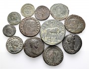 A lot containing 12 bronze coins. All: Roman Imperial and Roman Provincial (1). Fine to very fine. LOT SOLD AS IS, NO RETURNS. 12 coins in lot.