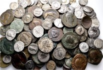 A lot containing 47 silver and 136 bronze coins. Includes: Greek, Roman Provincial, Roman Imperial and Byzantine. About fine to very fine. LOT SOLD AS...
