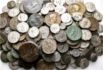 A lot containing 47 silver and 167 bronze coins. Includes: Greek, Roman Provincial, Roman Imperial and Byzantine. About fine to very fine. LOT SOLD AS...