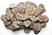 A lot containing 76 bronze coins. All: Arab-Byzantine Fals. Fine to good very fine. LOT SOLD AS IS, NO RETURNS. 76 coins in lot.


From a collectio...