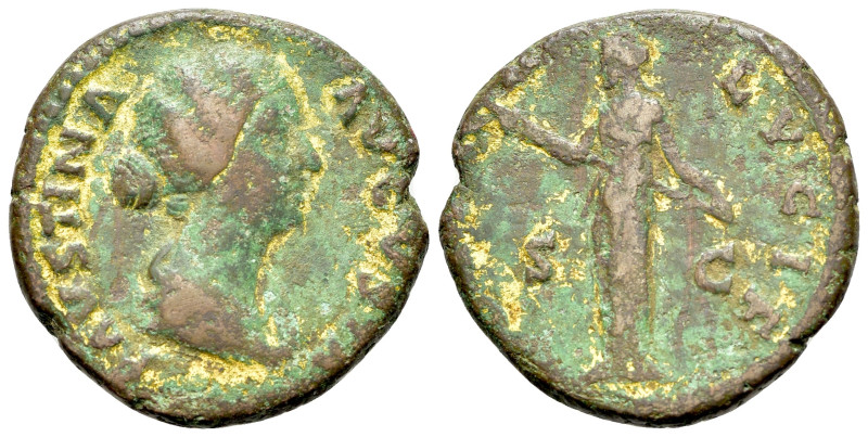 Faustina Minor (Marcus Aurelius, 161-180). As (24mm, 9.31g, 12h). Rome, AD 161-1...