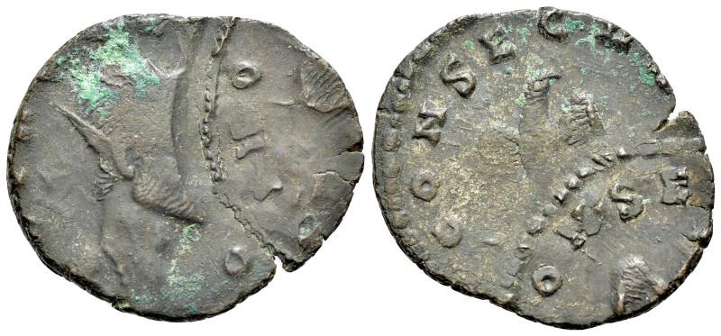 Claudius II Gothicus (268-270 ). Æ Antoninianus (20mm, 2.49g, 12h). Radiate bust...