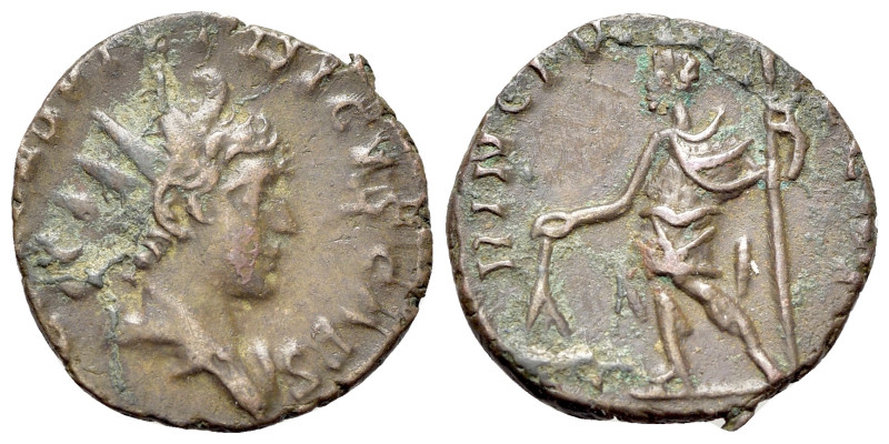 Tetricus II (Caesar, 273-274). Æ Antoninianus (18mm, 2.42g, 5h). Radiate draped ...
