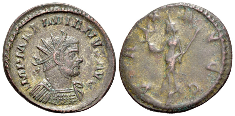 Maximianus (first reign, 286-305). Antoninianus (22mm, 3.79g, 12h), Lugdunum, 29...