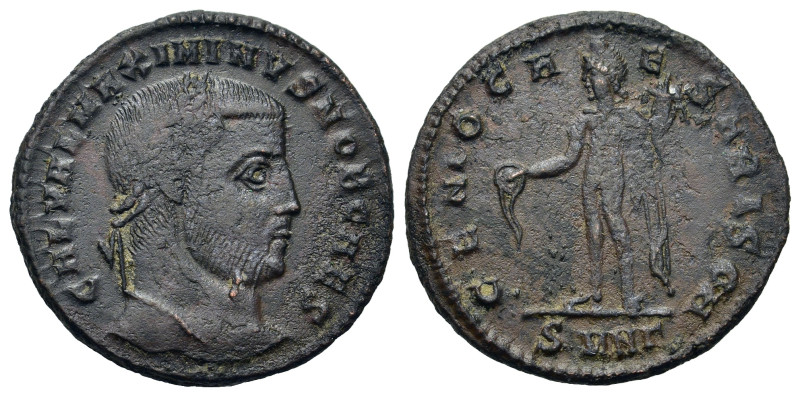 Maximinus II (Caesar, 305-310). Æ Follis (25,5mm, 7.3g). Nicomedia. Laureate hea...