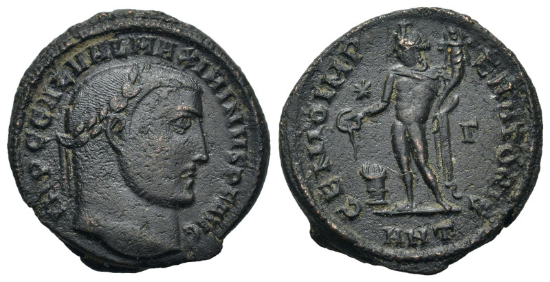 Maximinus II (310-313). Æ Follis (23,5mm, 7.3g). Antioch, AD 310. Laureate head ...