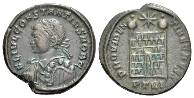 Constantius II (Caesar, 324-337). Æ Follis (18mm, 3.64g, 5h). Treveri (Trier) mi...