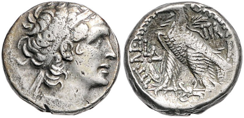 Ägypten, Königreich der Ptolemäer. 
Ptolemaios XII. 80 - 51 v. Chr. Tetradrachm...