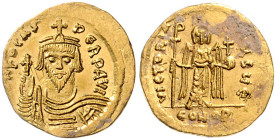 Phocas 602-610. Solidus 607-610 Constantinopel. Sear&nbsp;620. etwas Belag 4,47&nbsp;g. .