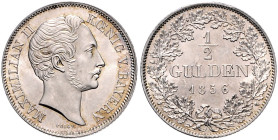 Bayern. Maximilian II. Joseph 1848-1864. 1/2 Gulden 1856. AKS&nbsp;152, Jaeger&nbsp;81. .