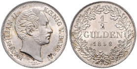 Bayern. Maximilian II. Joseph 1848-1864. 1/2 Gulden 1858. AKS&nbsp;152, Jaeger&nbsp;81. .