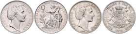 Bayern. Ludwig II. 1864-1886. Lot von 2 Stücken: Vereinstaler 1871 und Siegestaler 1871. Kahnt&nbsp;130,&nbsp;132, Davenport&nbsp;614,&nbsp;615, AKS&n...