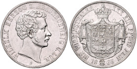 Braunschweig/-Herzogtum. Wilhelm 1831-1884. Vereinstaler 1866 B. Kahnt&nbsp;155, Davenport&nbsp;636, AKS&nbsp;81, Thun&nbsp;123. .