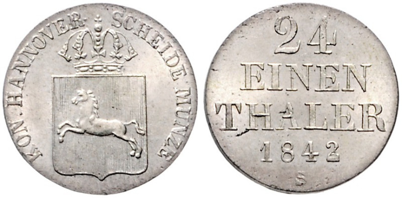 Braunschweig/-Calenberg-Hannover, ab 1814 Königreich. 
Ernst August 1837-1851. ...