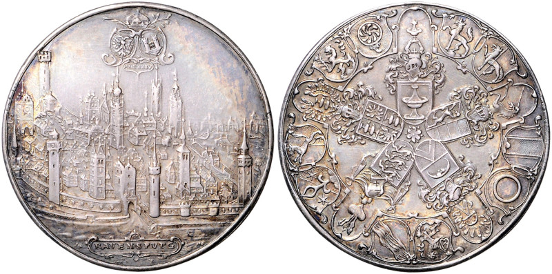 Ravensburg, Stadt. 
Regimentstaler 1624. Nau&nbsp;45, Forster&nbsp;483. Felder ...