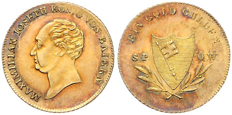 Würzburg, Stadt. 
Neujahrsgoldgulden o.J. Präsent der Stadt. Friedberg&nbsp;286...