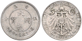 Kiautschou. 5 Cent 1909 (A). Jaeger&nbsp;729. .