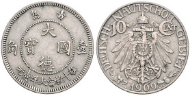 Kiautschou. 10 Cent 1909 (A). Jaeger&nbsp;730. .