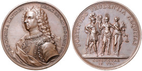 Schweiz-Genf, Stadt. Bronzemedaille 1738 (v. Dassier) auf Vicomte de Lautrec, am 8. Oktober 1737 wurde er als Bevollmächtigter des Königs nach Genf ge...