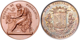Schweiz-Genf, Stadt. Silbermedaille o.J. (nach 1823) (v. Chaponni\'e8re, unsign.) Preismedaille der Universität ohne Auf- und Inschrift im Abschnitt, ...