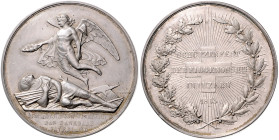 Schweizer Schützenmedaillen. Luzern. Silbermedaille 1853 (v. Frener) auf das Schützenfest der Eidgenossen in Luzern. Richter&nbsp;864, Martin&nbsp;465...
