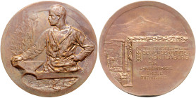 Tschechoslowakei-Reichenberg (Liberec), Stadt. Bronzemedaille o.J. (v. Neubauer) Treueprämie der Handels- und Gewerbekammer. Rf. 60,0&nbsp;mm, 79,93&n...