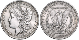 Vereinigte Staaten von Amerika. Dollar 1887. K.M.&nbsp;110. .